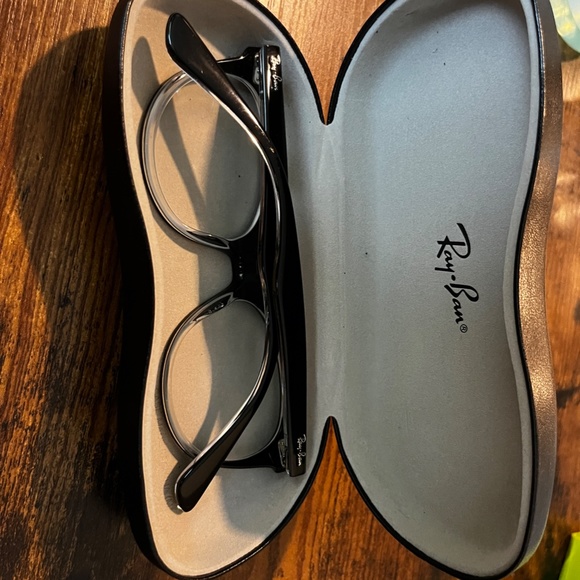 RB Ray Ban 2185-V WAYFARER II Black 52-18-145 Frame Authentic - Picture 4 of 7